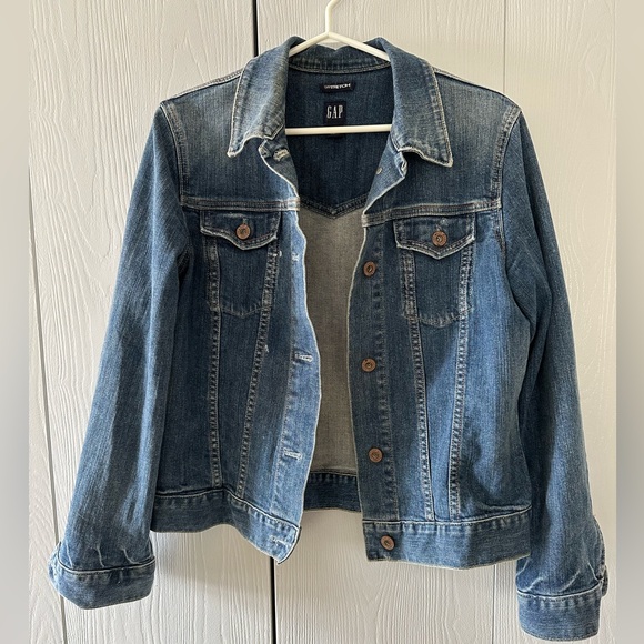 SOLD - Vintage Y2K GAP Stretch Denim Jean jacket - Picture 1 of 5